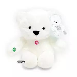 누리 누리베어 녹음인형 25cm 화이트 애착 곰인형 말하는 녹음 인형