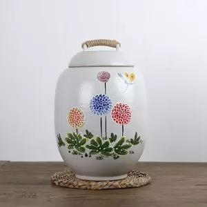 쌀독 국산 민들레 쌀통 10kg 소금항아리 현관소금 쌀항아리