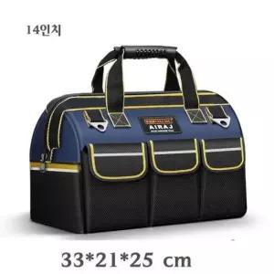 공구수납 다용도 내마모성 강화 옥스퍼드 천 공구가방 14인치