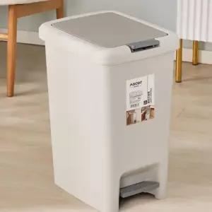 밀폐형 페달 휴지통 8L 10L 15L 냄새차단 주방 화장실 사무실 쓰레기통 WFO86R2