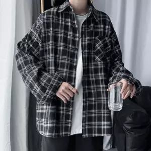 남방서츠 남자 체크 아우터셔츠 캐주얼 긴팔셔츠 빈티비 머슬핏 오버핏 커플남방 스탠다드 레이어드 데님셔츠