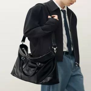 드로우핏 DFBG5302BK 여성 토트백 캔버스 밴스 레더 크로스 [BLACK] 5385028