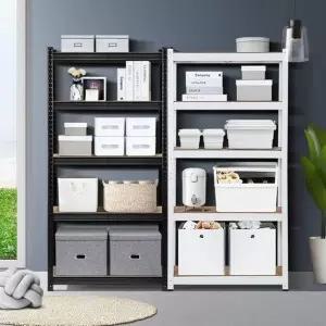 선반장수납 수납선반 철제선반 팬트리 다용도 벽선반 5단 750x300x1500