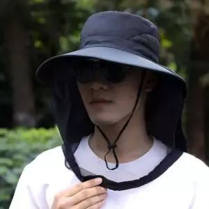 벌레방지 낚시 야외 망사 벙거지 와이드 모기장 모자