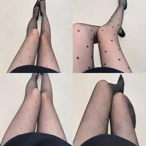 무드픽패턴스타킹 팬티 포인트 하트 도트 사선줄 벨트 스타킹 메탈 무늬 가터 패션