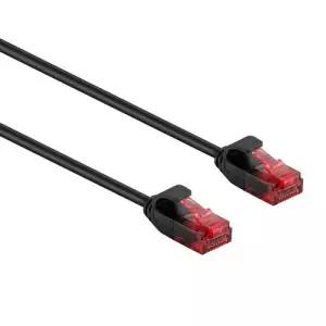 [라인업시스템]CAT.6 UTP 다이렉트 초슬림 랜케이블 블랙 (LS-SL6-05B, 0.5m)