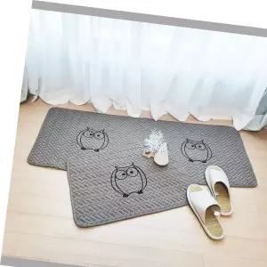 SET 캐릭터 악어 발매트 순면 부엉이 주방