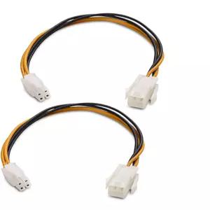 Cable Matters 2팩 ATX 4핀 CPU 확장 케이블 8인치 전원 공급 장치