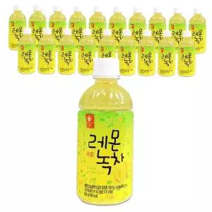 과일향 녹차음료 340ml 20p 상큼한 레몬맛 페트병 비타민 함유 여름철