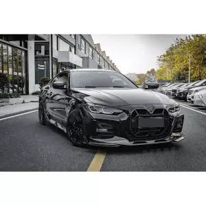 BMW 4 시리즈 G22 G23 쿠페 21- 드라이 카본 프론트 범퍼 립 송풍구 트림 스포