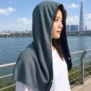 시원한타월 러닝 쿨링타월 등산 헬스 냉감 스포츠 후드타월