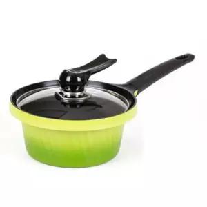 라면 냄비 캠핑 찌개 Y 세라믹 손잡이 소스 자루 편수 국냄비 통주물 18cm