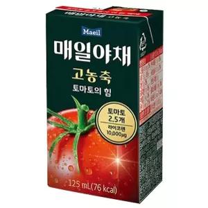 빠른 배송 매일유업 고농축 매일주스 토마토의 힘 125ml x 24개 토마토주스 고농축주스 서치D2