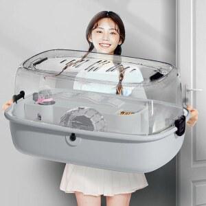 햄스터집 세트 리빙하우스 꾸미기 노란색 선루프 초대형 450x300 고슴도치