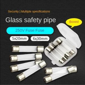 5-10PCS  블로우 유리관 퓨즈 5x20mm 250V F1A 2A 모듬 키트