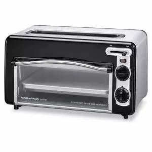 해밀턴비치 토스테이션 2in1 토스터 오븐 1300W 베이킹팬 크럼트레이 포함 22725