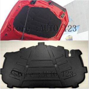 2012 2019 audi 호환 호환 A3 자동차 열 방음 코튼 프론트 후드 엔진 방화벽 매트 패드 커버 소음 데드너 액세서리