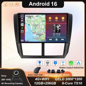 안드로이드 16 Carplay Auto For Subaru Impreza GH GE 2007 2008 2009 2010 2011 차량용 라디오 멀티미디어 플레이어 스테레오 헤드 유닛 4G WiFi