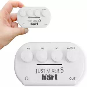 메이커 하트 JUST 믹서 S 포터블 3채널 스테레오 입력 미니 오디오 출력/배터리/USB 전원/3C 장치