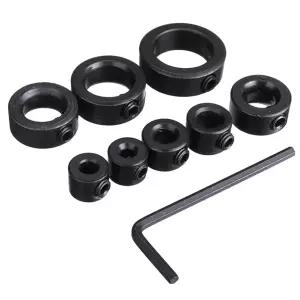 헥사곤 렌치 비트 도구를 사용한 목재 드릴용 8pcs 로케이터 3-16mm 샤프트 깊이 스톱 칼라 링 포지셔너