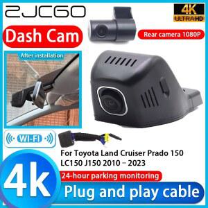 카플레이 네비게이션 carplay ZJCGO 비디오 녹음기 플러그 앤 플레이 DVR 대시 캠 도요타 랜드 크루저 프라도 150 LC150 J150 2010 2023 4K UHD