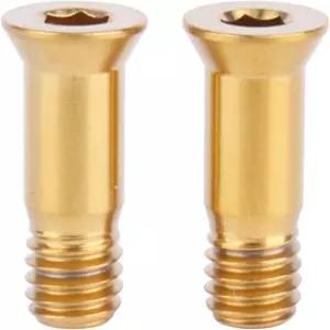UHDFBDHF 2개 세트 티타늄 자전거 뒷변속기 조키 휠 볼트 M5x14.2mm