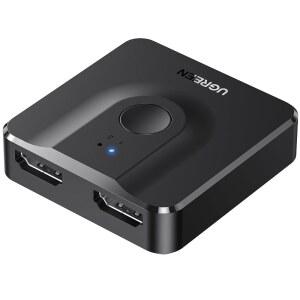 UGREEN HDMI 스위치 2-IN-1 출력 4K@60HZ 양방향 HDR 3D | 돌비 HD 스플리터 스위처 PS5/PS4 XBOX 시리즈 X/S 노트북 ROKU TV FIRE STICK 모니터 프로젝터 호환