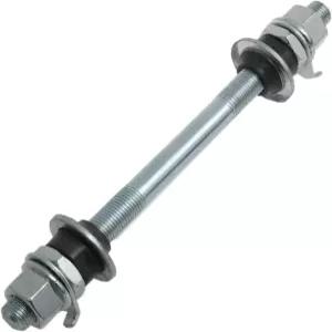 Meuey Lyot 150mm 바이크 허브 축 3/8인치 26 Tpi 실버 프론트 키트 강철 자전거 샤프트; 콘 락 너트 및