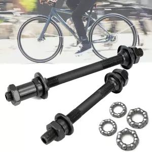 MOONDKIST 1쌍 자전거 액슬 20.5mm 및 휠 허브 스틸 볼이 포함된 후면 전면 산악 중공 샤프트 키트 MTB용