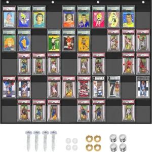 ZKOO 카드 진열 케이스 50개 포켓 PSA/BGS/CGC 등급 보관 가방 스포츠 야구 축구 및 농구 트레이딩 벽걸이