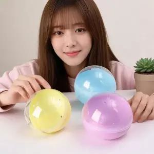 [하프클럽/알티피아]추첨 볼 빈 통 캡슐 뽑기 반투명 원형 미니멀 감성 데일리 소품용 45mm