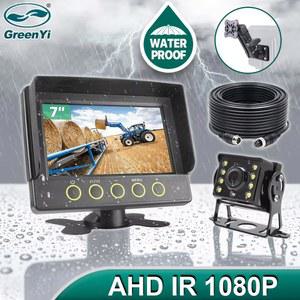 카플레이 네비게이션 carplay AHD 1080P IP69 방수 방진 7 인치 2 채널 자동차 DVR 모니터 트럭 트레일러 RVs 밴 농업 공학 차량