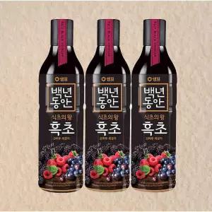 샘표 백년동안 흑초 산머루복분자 900ml 3개 615412