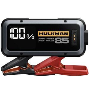 Hulkman Alpha85 스마트 휴대용 점프 스타터, LED 디스플레이가 포함된 2000A 배터리 부스터 팩, 손전등, 74Wh 보조 및 케이블, 최대 8.5L 가솔린 6.0L 차량용 12V 박스, 승용차, SUV 트럭용