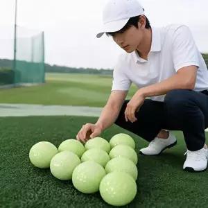 골프공 야간 라운딩용 야광 형광 골프용품 필드 골프연습 데일리 선물용-WFPZ2F4