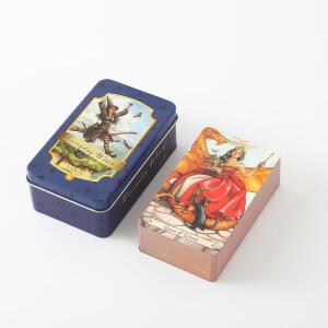 매일 마녀 타로 카드 골드 에지 오라클 데크 78 개 주석 금속 상자 파티 개인 엔터테인먼트 암 소녀 게임