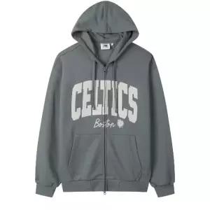 [N263TJ020P]NBA 팀 레터링 아플리케 후드 집업US
