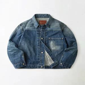 아웃스탠딩 OS00ALJK04MB 여성 트러커자켓 청 W.W. II SELVEDGE DENIM 1ST JACKET_MEDIUM BL