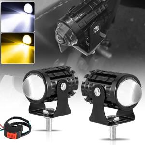 2pcs LED 스포트라이트 헤드라이트 탐험가 오토바이 액세서리 트럭 자동차 보조 추가 미니 프로젝터 헤드램