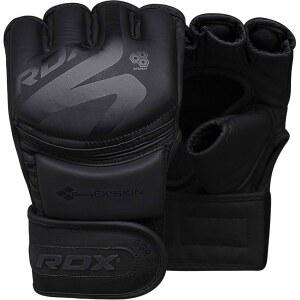 RDX MMA 장갑 마야 가죽 숨기기 종합격투기 스파링 및 그래플링 훈련용 격투 손가락 없는 디자인 패딩