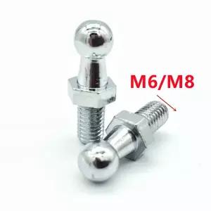 에어서스펜션 쇼바 2x10mm M8 M6 범용 부트 보닛 가스 스트럿 엔드 피팅 커넥터 스프링 리프트 지지대 용