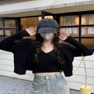 3컬러 나시 가디건세트 꽈배기짜임가디건 여성 여리여리핏가디건 여리여리핏 꽈배기짜임