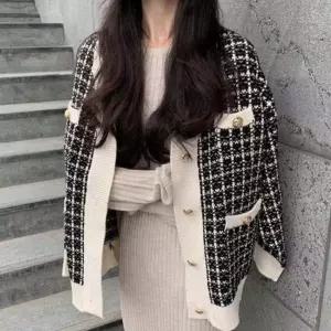 고급스러운 고급스러운가디건 클래식한 분위기 가디건 2컬러 여성카디건 트위드가디건 트위드