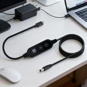 USB C to 파워 부스트 케이블 타입 고속 충전 5V 12V 컨버터 어댑터 무선 라우터 박스용