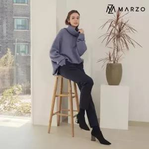 [마르조]기모 본딩 일자팬츠 네이비_P434132459