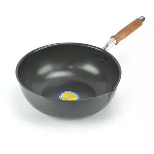 [엄지척]나무손잡이 767WBH34 업소용 경질 웍 북경팬 30호-29.5cm