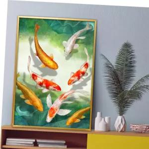 잉어 그림 액자 A2 CARP2 풍수그림 돈들어오는