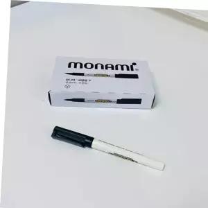 검정 마카매직 마카펜 가는글씨용 유성펜 네임펜 12p 유성매직 필기도구