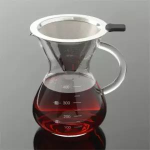 하루 필터 드립서버 세트 400ML 핸들 유리서버