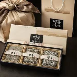 [통영수산물시장] 멸치 3종 선물세트 (대멸 160g+중멸 160g+세멸 180g)